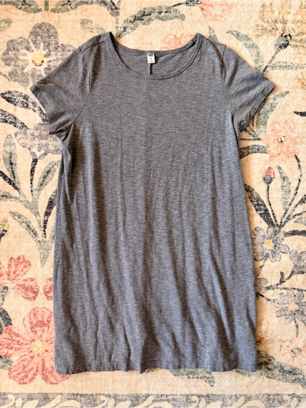 Old Navy Heather Gray Short-Sleeve Tunic Tee